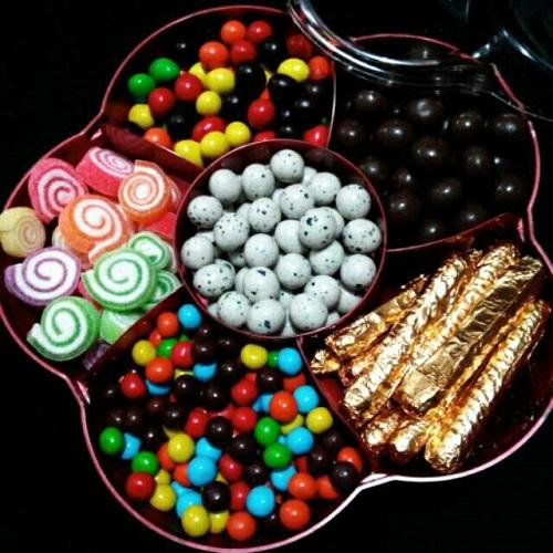 Coklat Toples Bunga - Coklat Lebaran [Stick Gold]