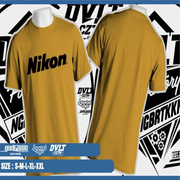 Kaos / T-Shirt Nikon Dslr Camera Logo Murah