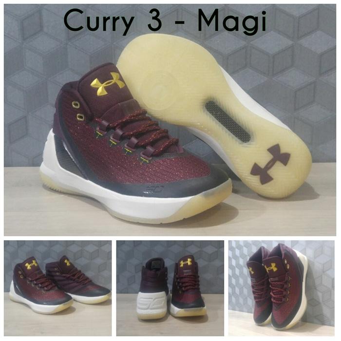 Sepatu Basket Under Armour UA Curry 3 - Magi (Purple)