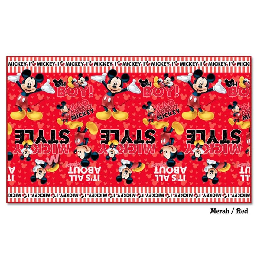 KARPET TIKAR ALAS LANTAI BERMAIN ANAK BALITA BAYI MOTIF KARAKTER KARTUN MICKY