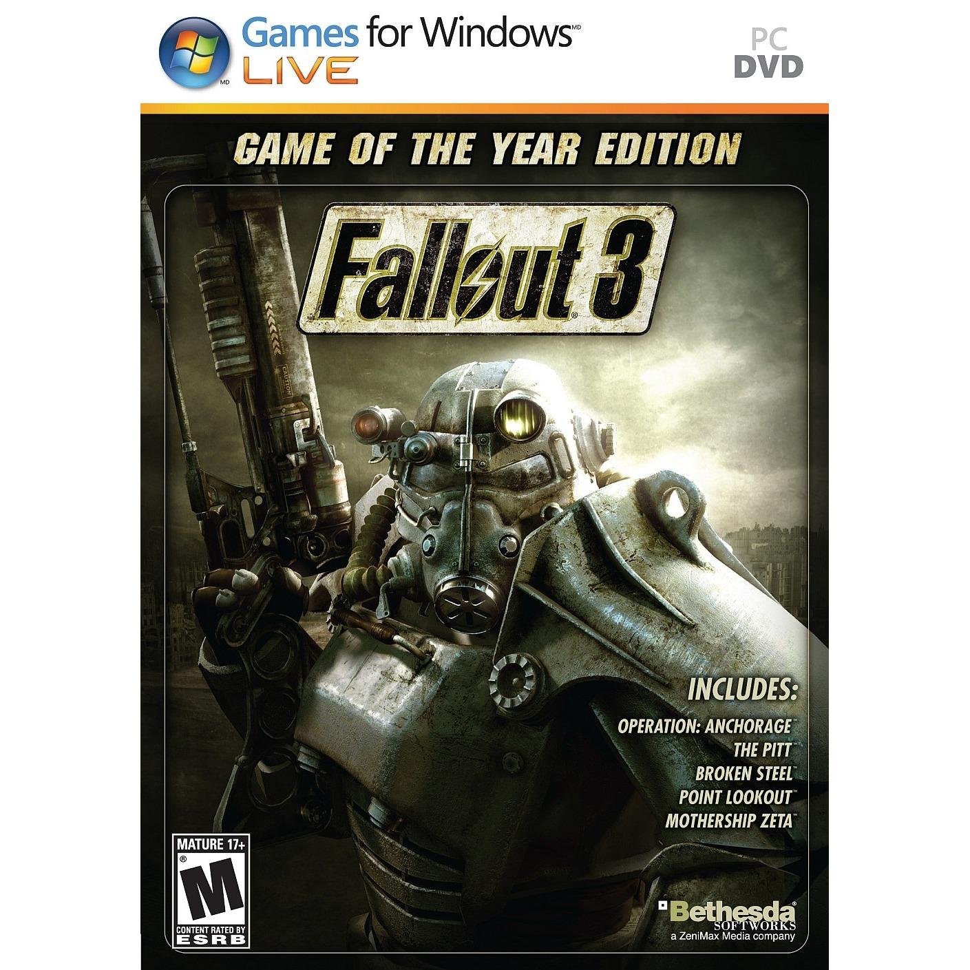 Fallout 3 Game of the Year Edition full Game PC (PC GAMES/DVD GAME PC)