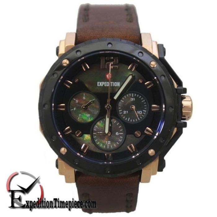 PROMO TERBATAS!!! Jam Tangan Expedition E 6402 B Black Rose Gold Terbaru Murah
