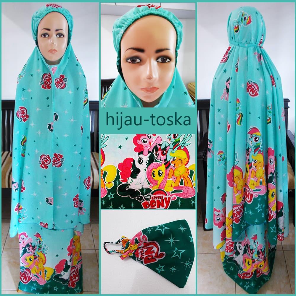 Mukena Bali Anak 6-9 th motif Little poni