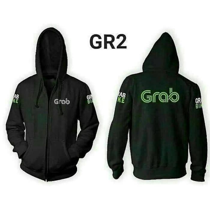 Jaket Hoddie Sweater Grab Polos Hitam Murah Meriah - Wsaner