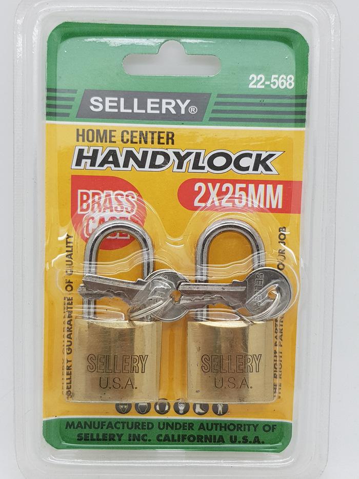 Gembok Koper 25mm Leher panjang Isi 2 set Merk SELLERY 55-568