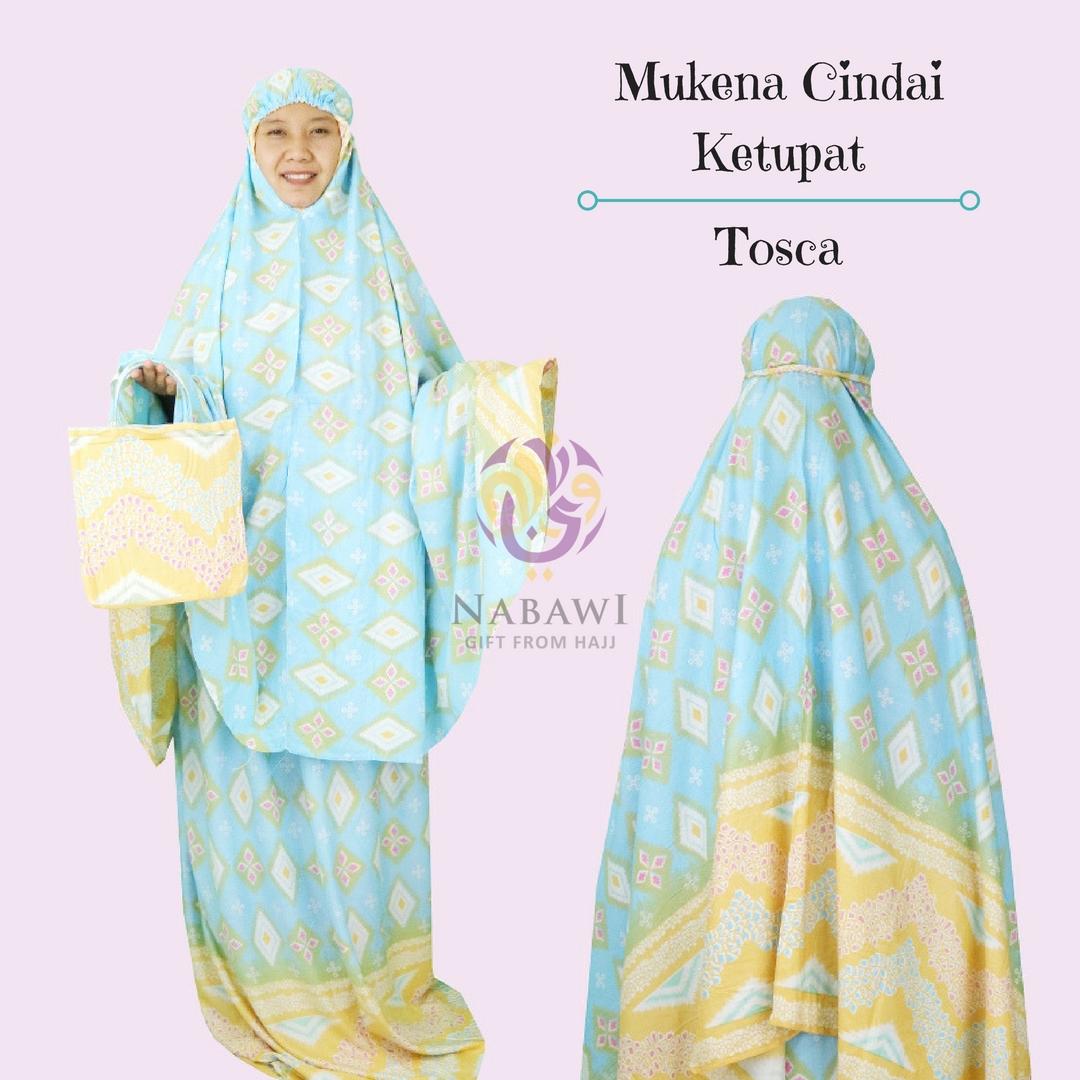 Mukena Mukenah Setelan Katun Bali Cindai Ketupat Jumbo Oleh Oleh Haji dan Umroh