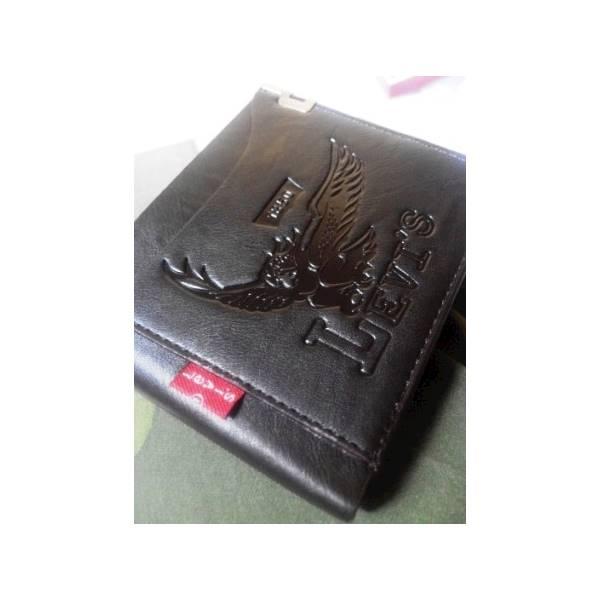 Dompet Pria Kulit Merk LEVIS- Motif Keren- Elegant & Berkualitas