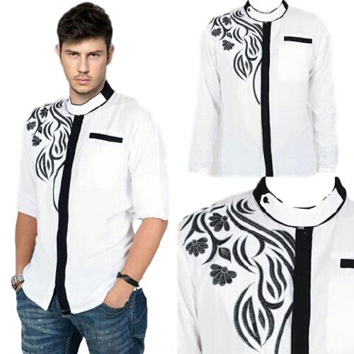 Syakirah Koko Pasha / Baju Pria / Baju Muslim / Baju Koko / Gamis Pria / Muslim Koko Bordir