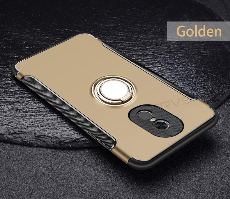 Heavy Duty Perlindungan Baja Kasus untuk Xiaomi Redmi 5 Plus Global Versi Pemegang Cover