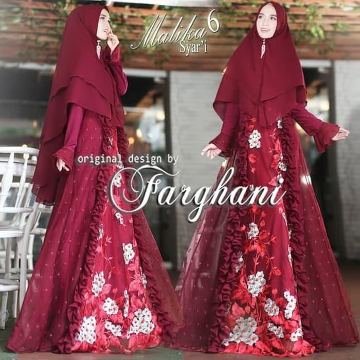 Gamis Syari dan Khimar MALIKA by FARGHANI Original Branded