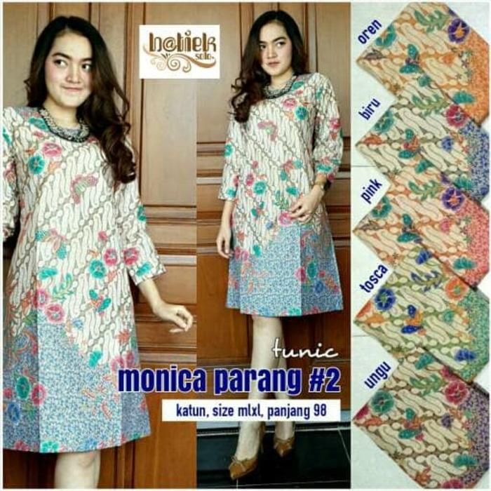 Dress Batik Solo. Tunic Batik Monica Parang 2 Series