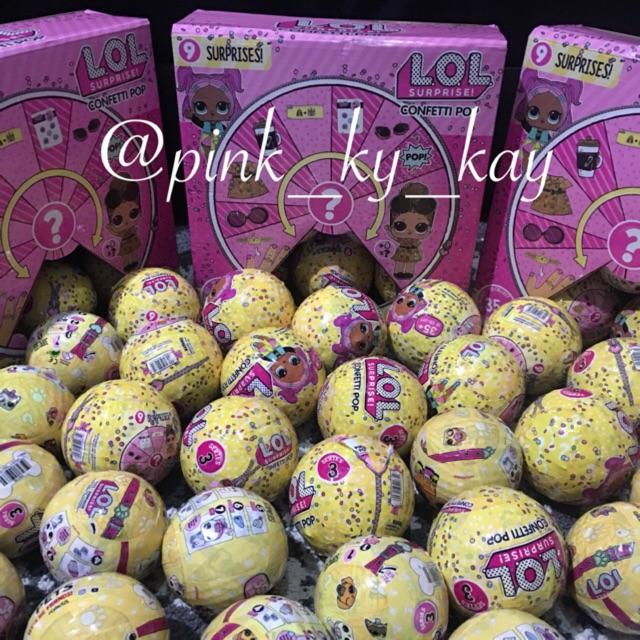 LOL SURPRISE CONFETTI POP ( SUPER KW/ NOT ORI) SALE !!!! HARGA UNTUK PER BOLA