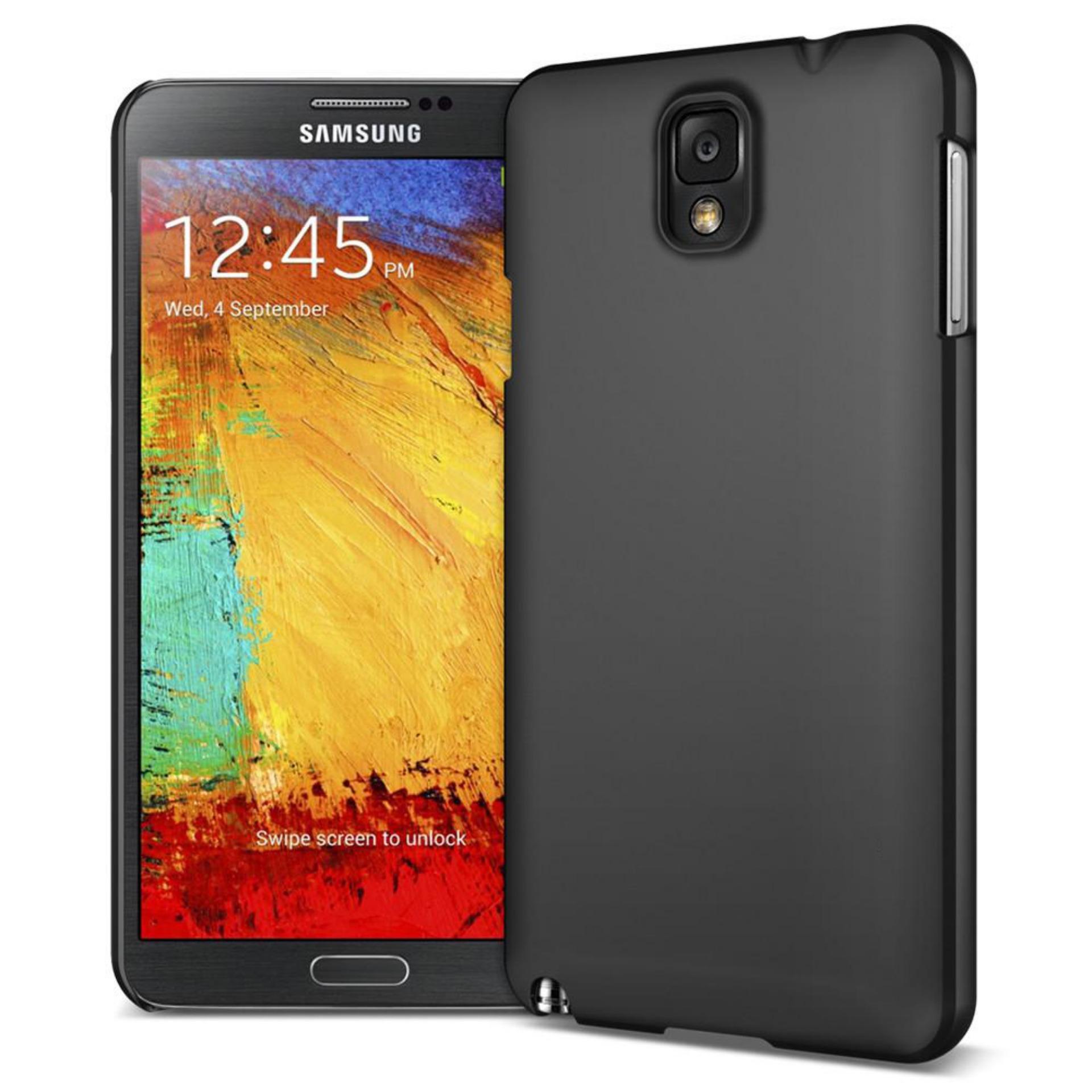 DarkNight for Samsung Galaxy Note 3 / N9000 / N9002 / 4G LTE / Duos | Slim Case Black Matte Softcase Premium (Anti Minyak/Anti Sidik Jari) - Hitam Doff