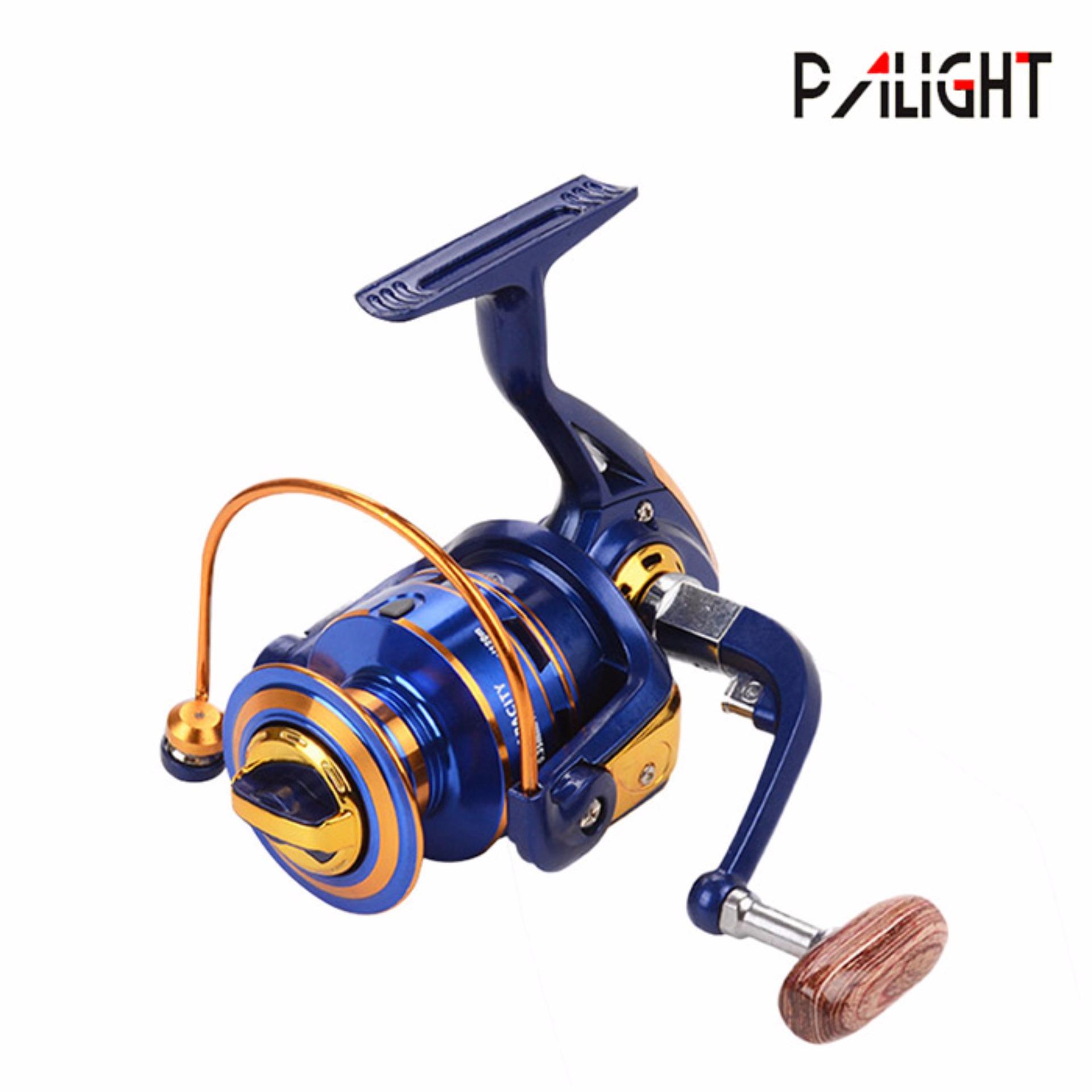 P Alight Portabel 12 + 1 BB Ball Bearing Logam Berputar Perahu Memancing Reel Roda (ukuran: FH2000)
