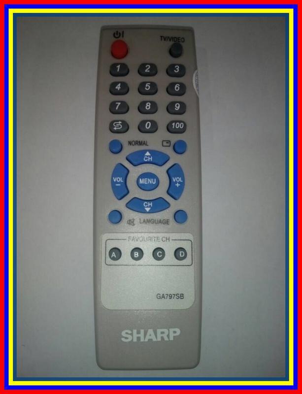 Remot Remote TV Tabung Slim Flat Sharp Ga797Sb KW