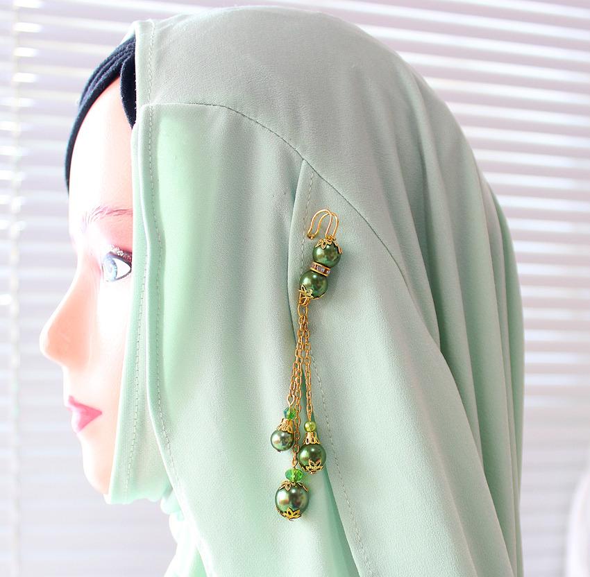 Nafiza - Bros Jurai/Dagu Hijab Kristal Aira Zahara Hijau