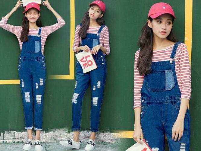 Jumpsuit Wanita Overall Jeans Zanet ( Tanpa Inner/Baju dalam) / Jumpsuit Jeans / Baju Kodok/ Jamsuit Wanita / Jamsuit / Setelan Wanita / Celana Panjang Wanita / Baju Setelan Baju Kodok / Owl / Burung Hantu / Monalisa / Momon / Kemeja Wanita