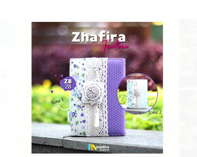 Madina Alquran Zhafira Zipper ZB 28 Free Tasbih Cantik