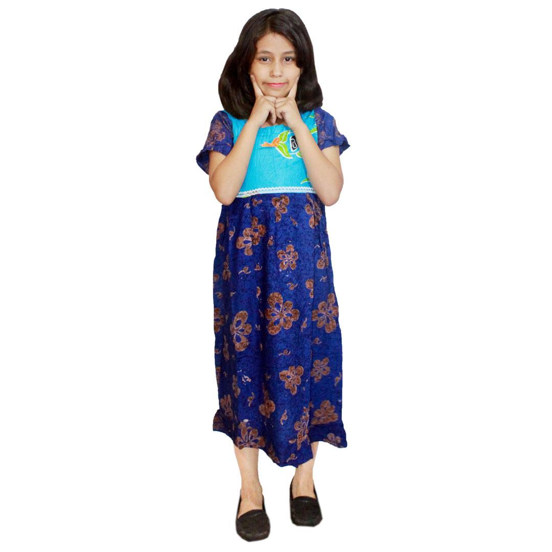 Daster Anak Batik, Baju Tidur Anak, Piyama Anak, Ukuran XL Usia 9-10 Tahun (BKA004) Batik Alhadi