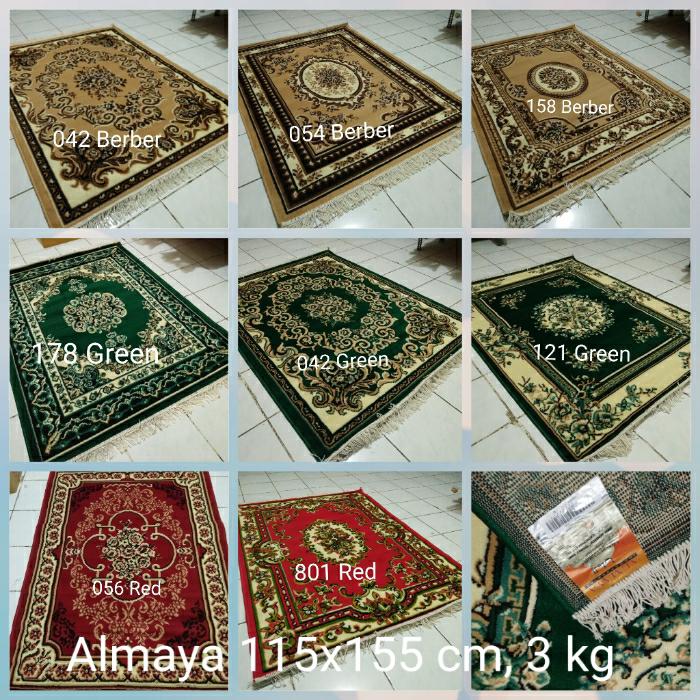 PROMO Karpet Permadani Klasik Kecil Bawah Meja Almaya 115x155 cm TERBARU