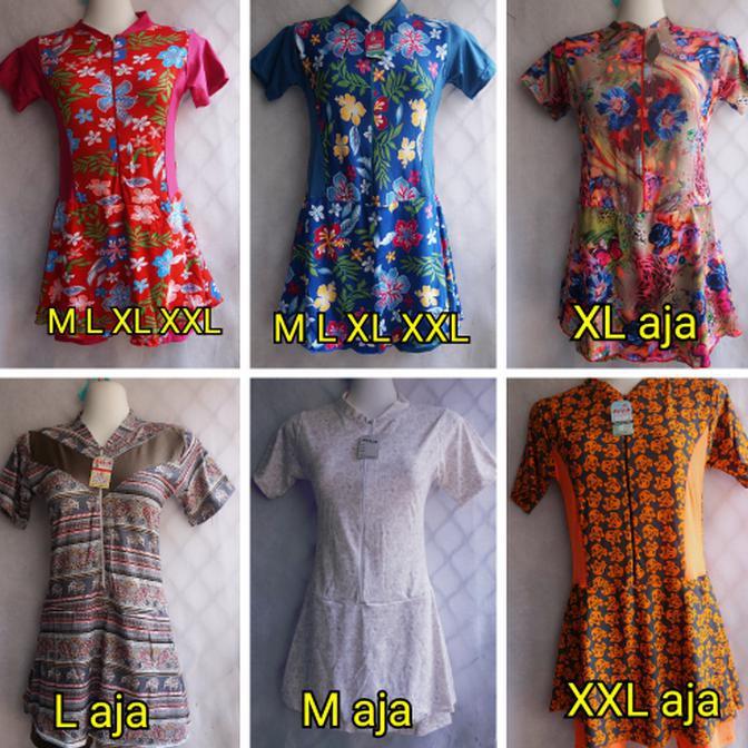BEST SELLER!!! Baju Renang Rok Perempuan Cewek Remaja SMA-Dewasa Motif Bunga