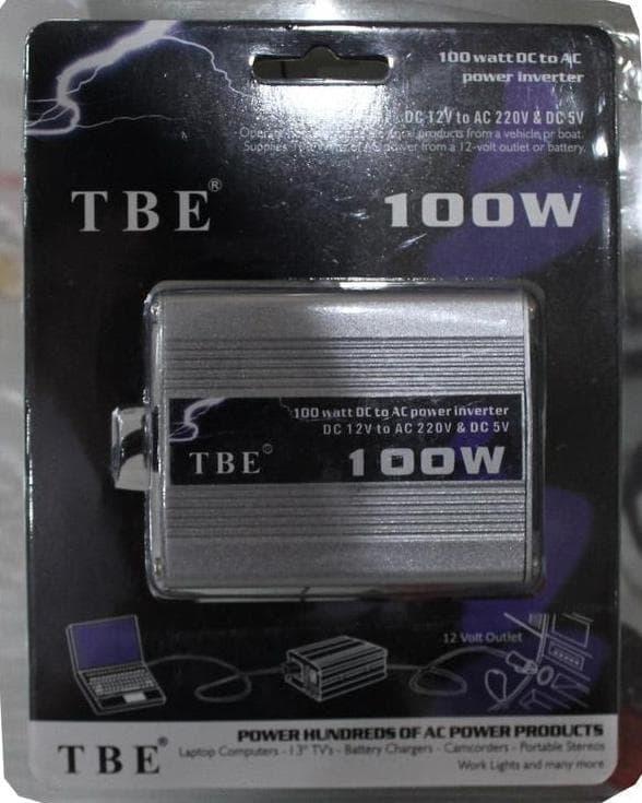 ORIGINAL - JUAL POWER INVENTER DC 12V TO AC 220V TBE 100 WATT WITH USB