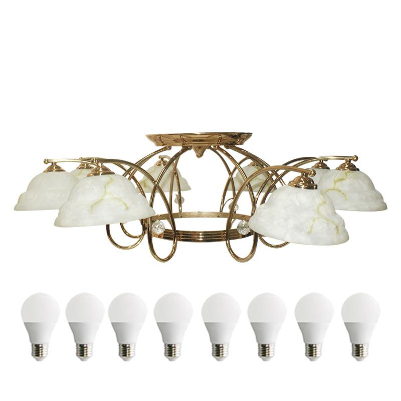 EELIC LHG-920 Lampu Hias + 8 PCS LED 5 Watt + 3 PCS LED 3 Watt Gantung Kap Lampu Berbentuk Mangkok Cantik