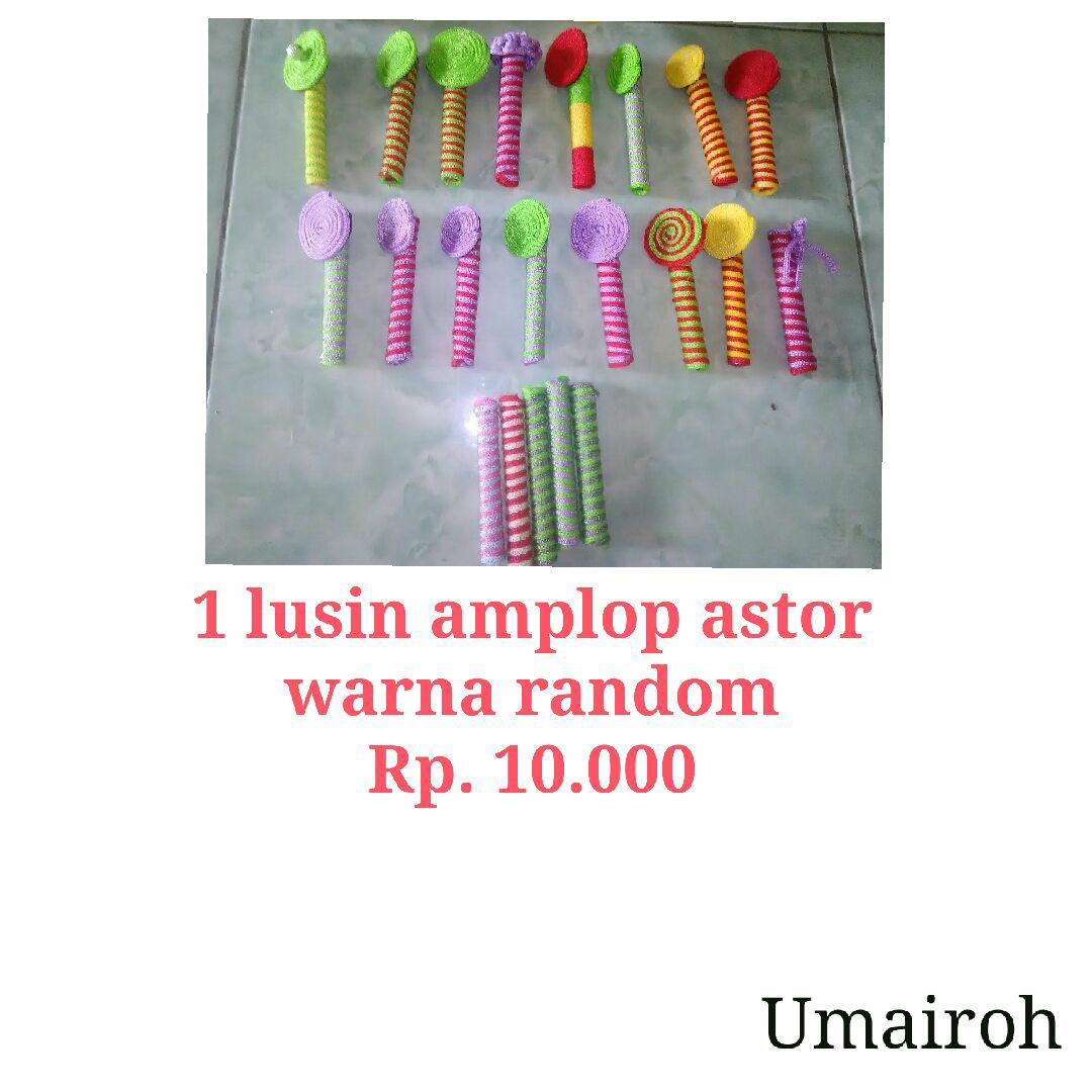 Amplop astor lebaran- amplop kekinian - tali kur - 1 lusin - warna random - tempat uang lebaran