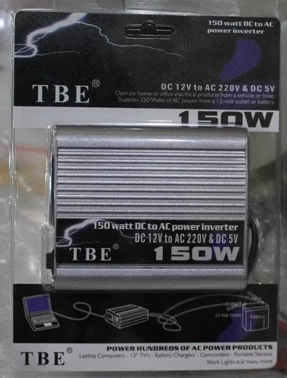 BEST SELLER - JUAL POWER INVENTER DC 12V TO AC 220V TBE 150 WATT WITH