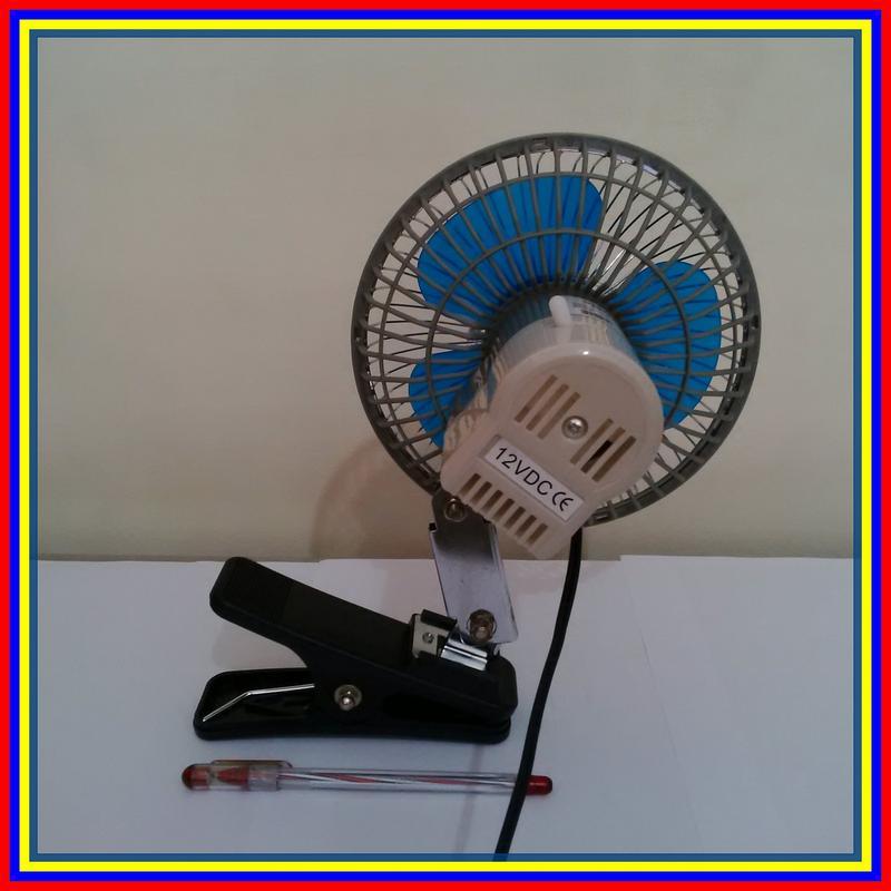 Kipas Angin Dc Jepit 6 Inch Visalux Aki Mobil 12Vdc Vs0612Vdc Plus Clip
