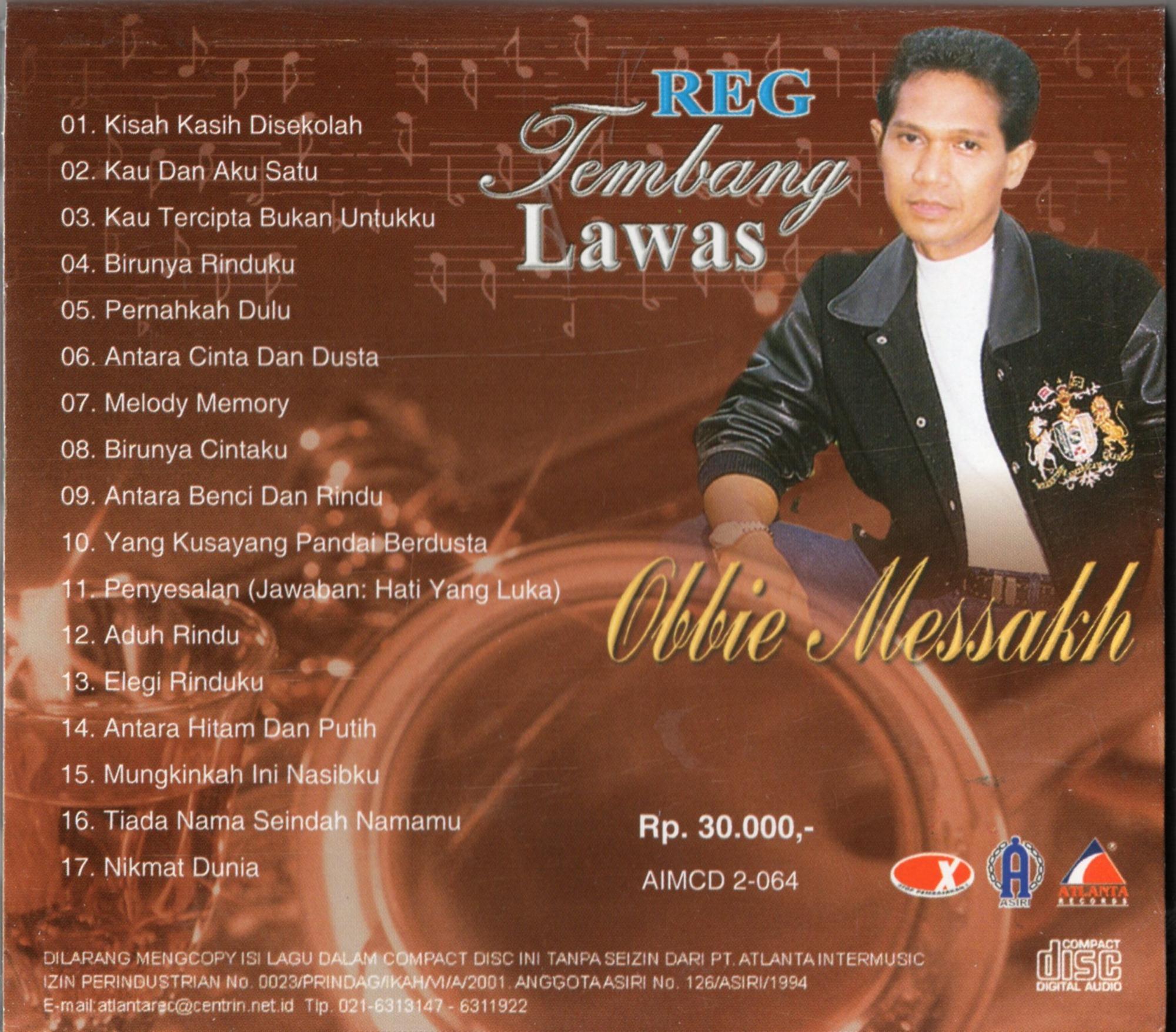 CD AUDIO ORIGINAL TEMBANG LAWAS OBBIE MESAKH