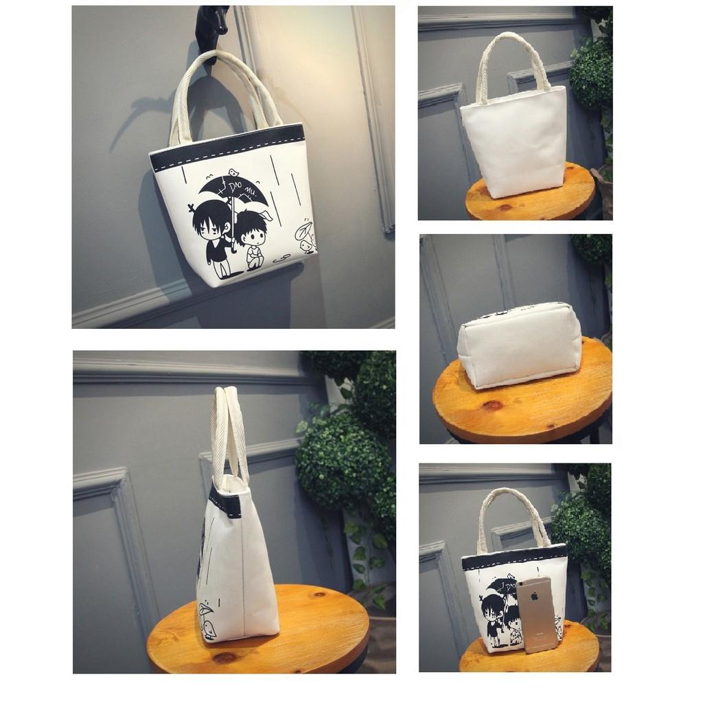 Tas Tangan Wanita Model Terbaru Lucu Import Lunch Hand Bag Jinjing Korea Murah Unik Cantik Kekinian