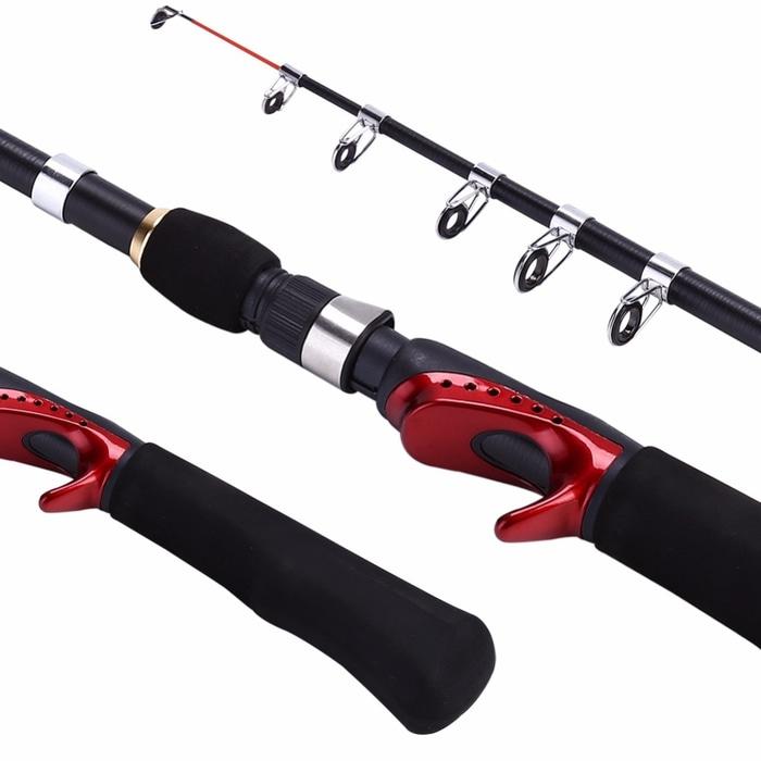 Joran bc baitcasting baitcast rod mancing pancing telescopic 165cm 1.6 - GMhxGp