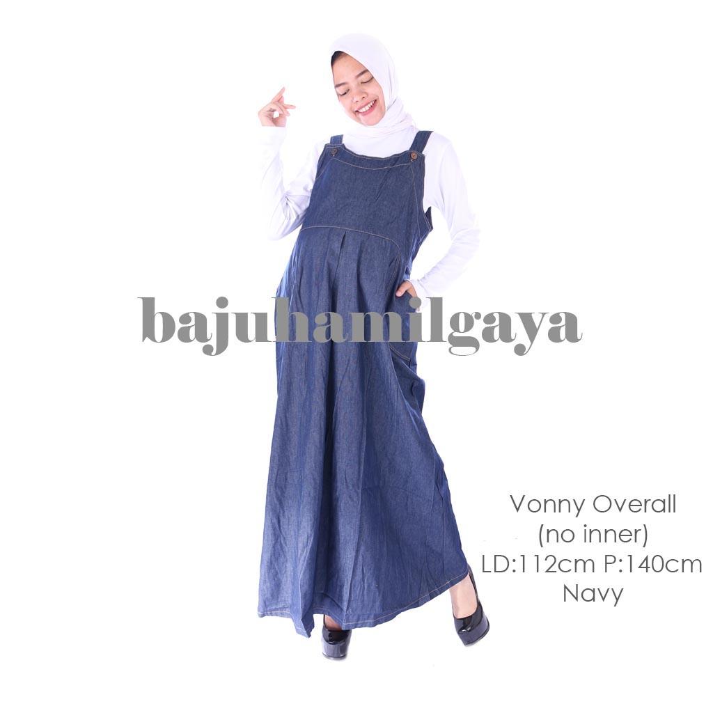 Baju Hamil Gaya Dress Hamil - VONNY OVERALL NAVY (NO INNER)- Overall Hamil / Baju Hamil Wanita / Baju Ibu Hamil Murah / Baju Wanita Kekinian / Baju Hamil Murah / Baju Hamil Harga Murah / Baju Hamil Santai / Baju Hamil Kerja / Baju Kerja Hamil Daster Hamil