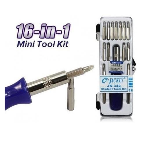 Obeng Set 16 in 1 Untuk Service HP, Mainan, Laptop, Komputer Screwdriver Tool Set 200gr