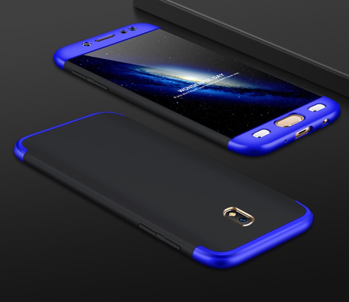 Case Frosted Armor Cover Belakang 360 Derajat Tahan Guncangan Dengan 3 Bagian Yang Dapat Dilepas Untuk Samsung Galaxy J7 2017/J7 Pro + Free Gift / Free item