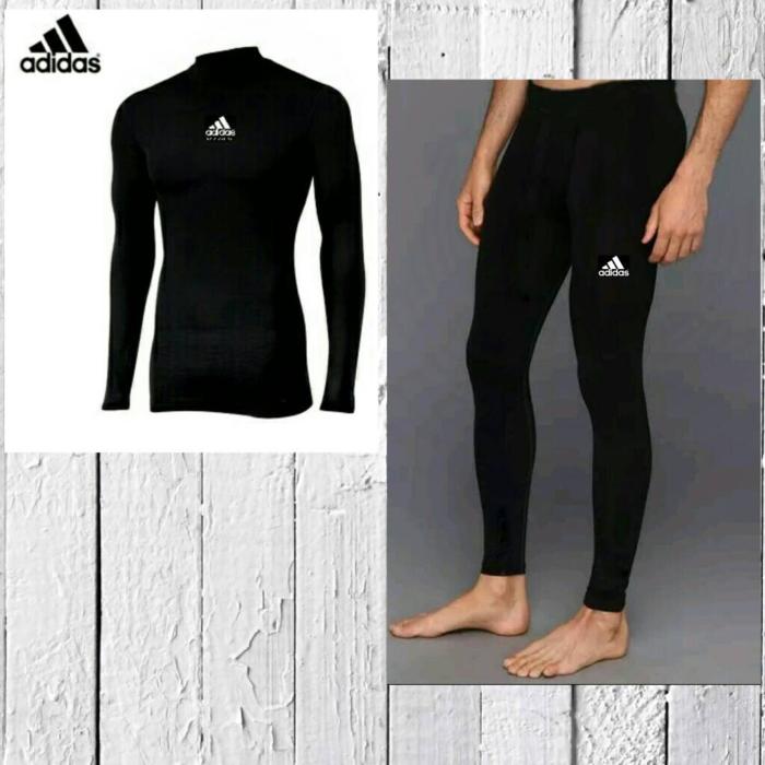 Paket Celana Baselayer Manset Nike Adidas Renang Diving Gym Legging - ooEosS