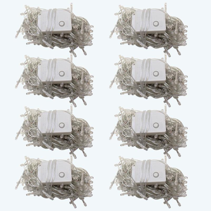 EELIC JM-100LP -X8P Lampu Hias LED Lampu Pohon Taman Lampu Natal Lampu LED Tumblr Plus Colokan Sambungan Lampu Dekorasi Warna Warni Luar Dan Dalam Ruangan