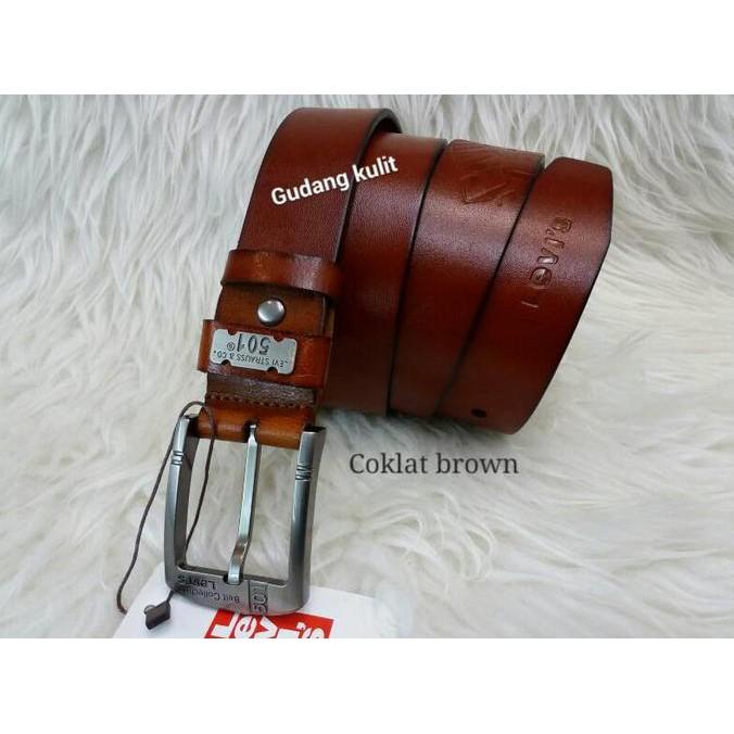 Ikat Pinggang Pria & Wanita Kulit Asli-Levis-Import-Super Premium. - Znc002