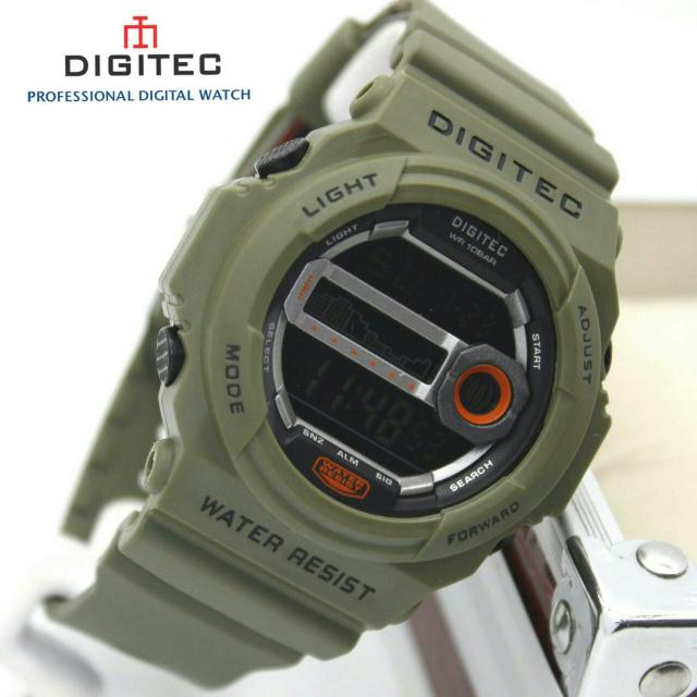 Jam Tangan Pria / Cowok Digitec Rubber 3042 GB Original