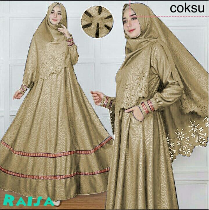 Jakarta Couple - Syari'i Embos /Syari Maxi Cantik /Baju Gamis Muslim/ Gamis Mutiara / Gamis Murah / Atasan Muslim Wanita / Pakaian Baju Muslim