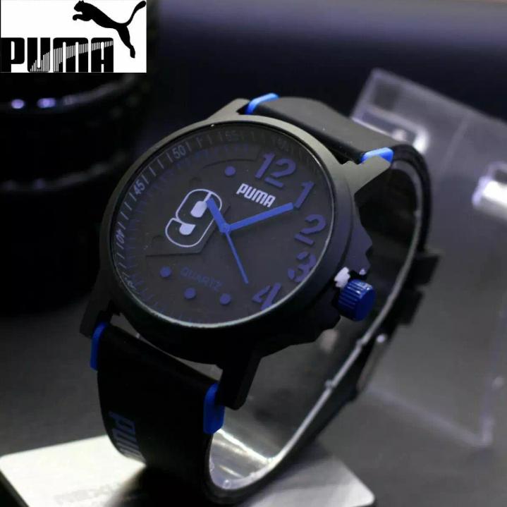 Jam Tangan Pria Puma Murah Meriah Box Tali Kulit