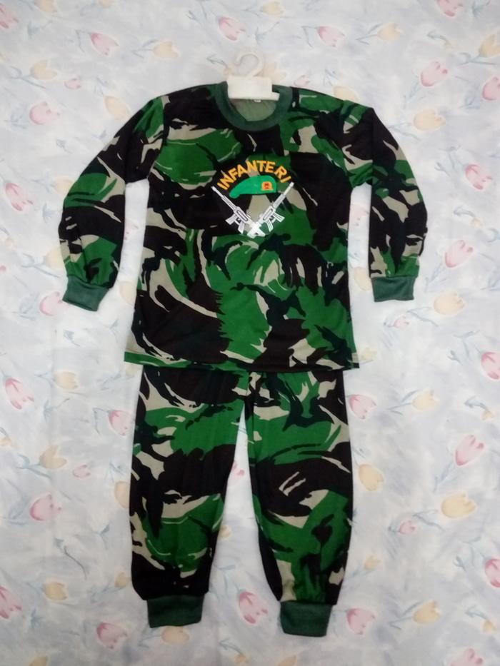 Baju loreng panjang / baju karnaval / setelan anak / setelan army