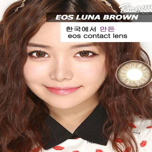 Promo Acessoris Warna Mata Softlens EOS Luna Brown (Coklat)