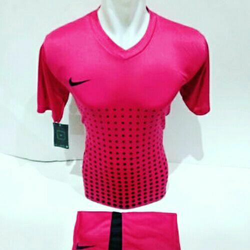 Baju Kaos Jersey Olahraga Setelan Bola Futsal/Volly NK 16 Pink