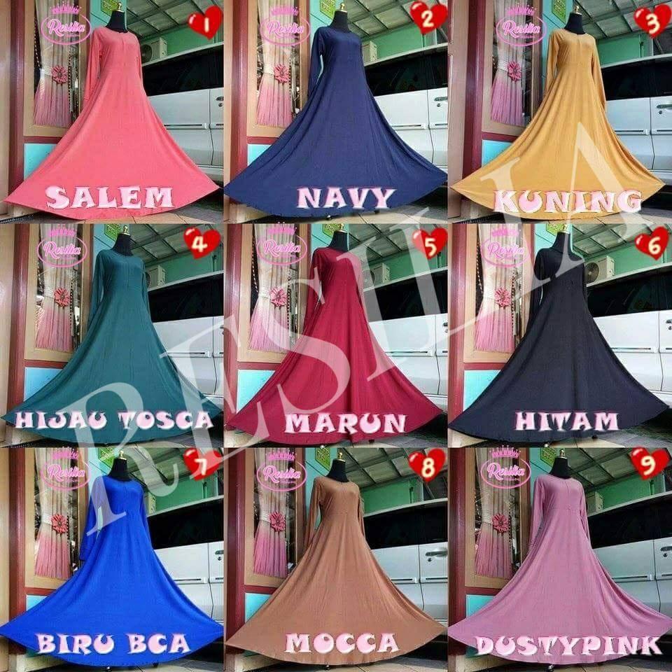 PROMO GAMIS WANITA JERSEY TERBARU POLOS TERMURAH !! /PILIH WARNA VIA CHAT YAA atau TULIS DI SAMPING NAMA