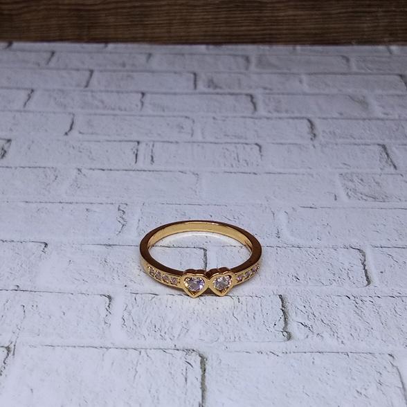Cincin Xuping Perhiasan Wanita Simple Dua Cinta - Xuping Gold