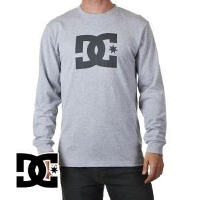 Kaos /T-Shirt LENGAN PANJANG DC SHOECOUSA GREY High Qual Murah