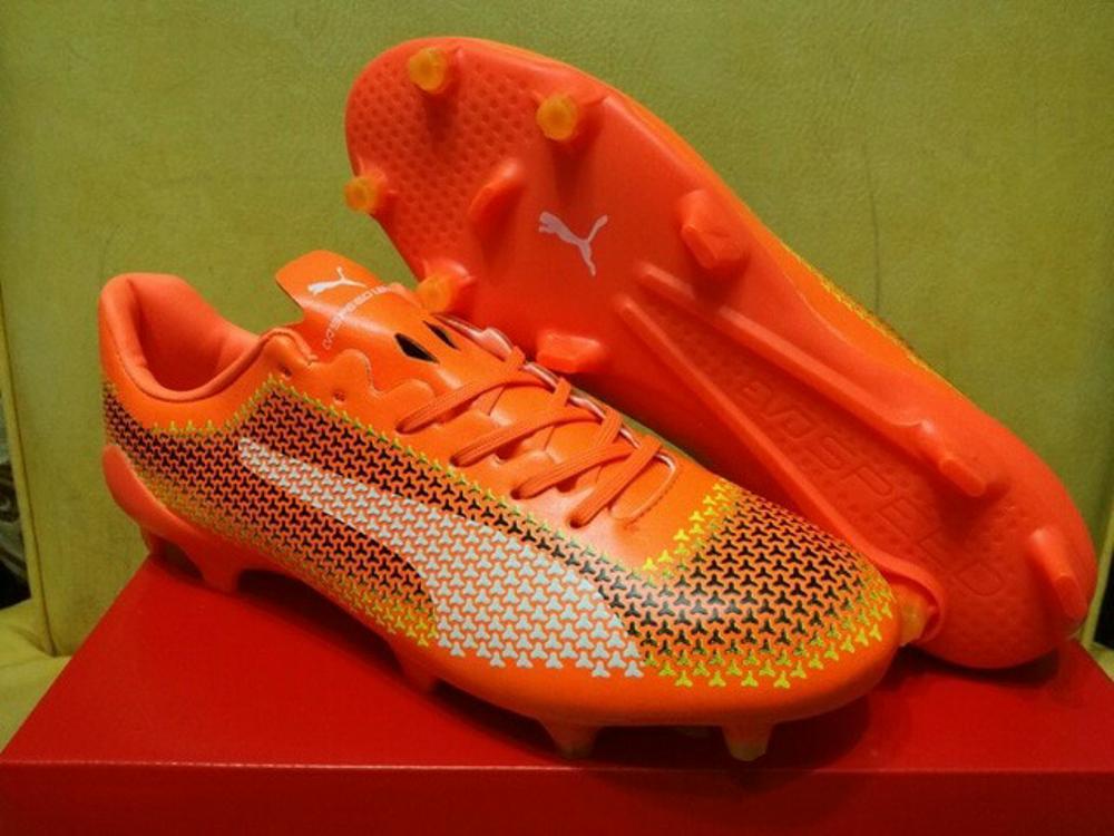 Sepatu Bola / Soccer Puma evoSPEED 17 SL Ceramic Orange - FG