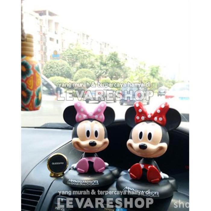 (Free Ongkir) Aksesoris Boneka Per Dashboard Mobil Kepala Goyang MICKEY MINNIE MOUSE